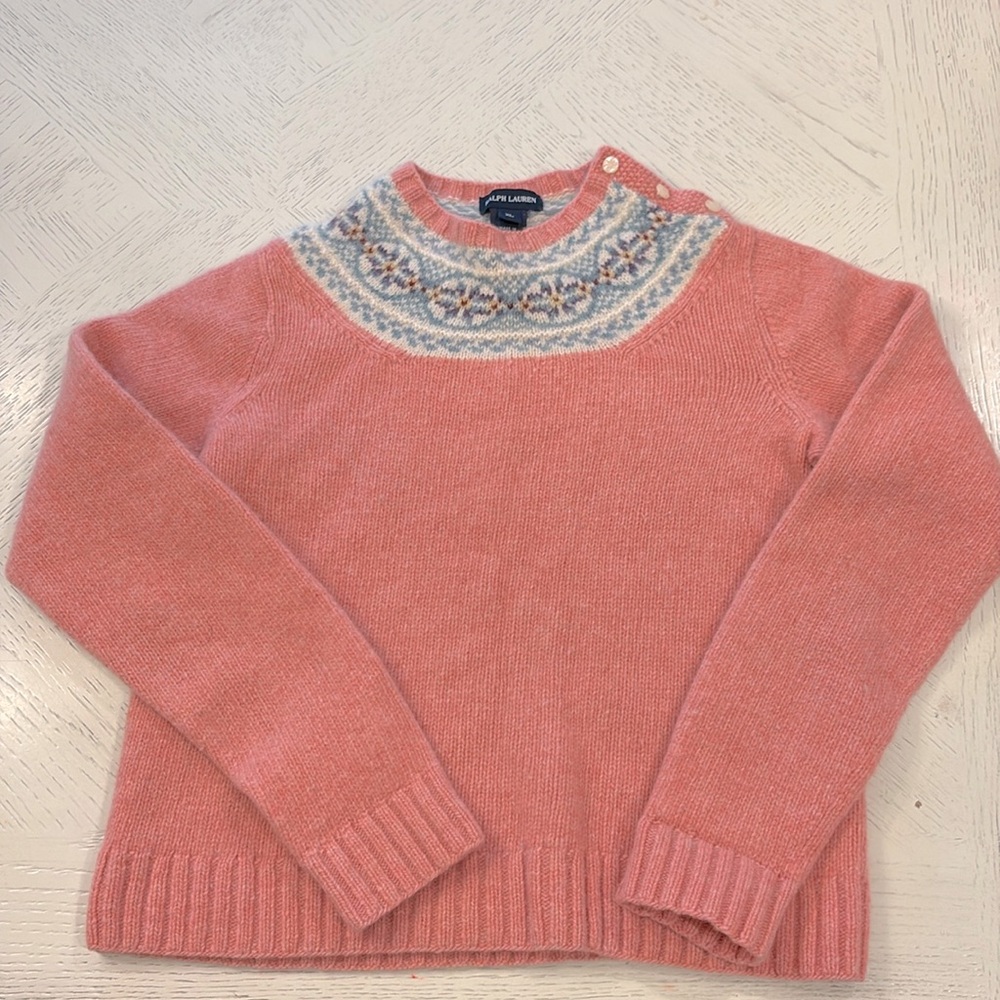 Ralph Lauren Girls Cashmere Blend Sweater